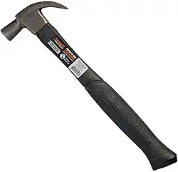 Martelo de Unha Cabo Alma de Aço Famastil – Cabo de Aço com Revestimento em Polietileno – 20 mm – Aço Temperado e Forjado – Preto Foxlux