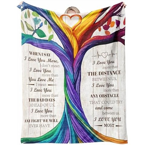 Cutywood I Love You Blanket Gift Cover