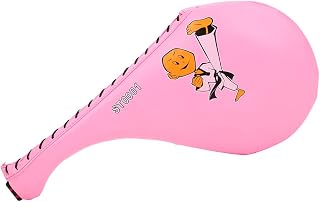 Lylithuif Martial Arts Punching Target Pad - High-Density Sponge, PU Leather for Boxing Taekwondo Karate Kicks Punches, Lightweight Portable Pink Blue Black