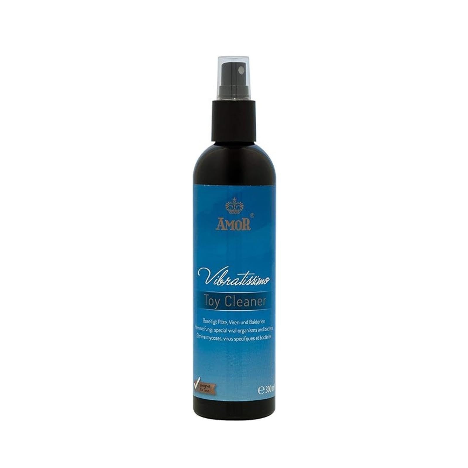 Vibratissimo Toy Cleaner 300 ml | 2 in 1 Reinigung & Desinfektion | schonendes Reinigungsspray Ohne Alkohol | ergiebiges & vielseitiges Desinfektionsmittel Für Oberflächen