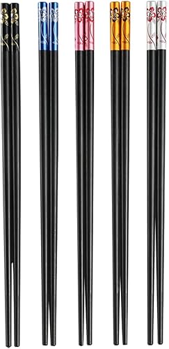 10 pares de palillos de fibra de vidrio, reutilizables, antideslizantes, chinas japonesas, aptas para lavavajillas (A) disponible en Yaxa Guatemala