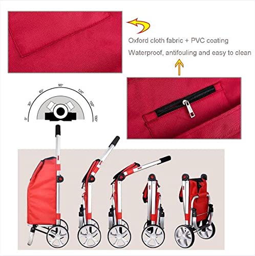 Tragbarer Trolley / Faltbarer Einkaufstrolley / Klappbar und Teufelsmarkt Hilfsmittel Auto Treppe – Bild 6