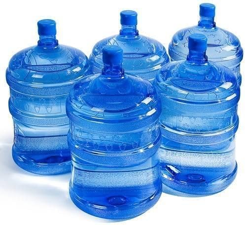 Image of Plastic Water Dispenser Bottle, BPA Free, Large Container Without Thread Cap