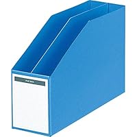 Amazon | コクヨ ファイルボックス A4横 仕切板付 青 フ-455NB