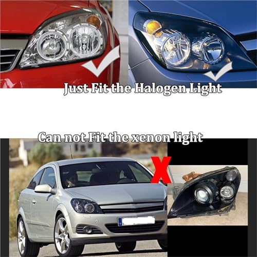 Coque transparente de phare Opel Astra H en polycarbonate renforcé