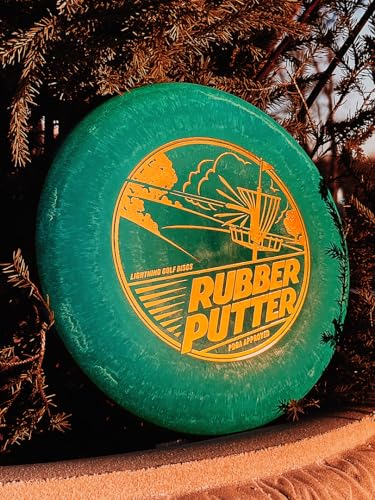 Lightning Sure Grip Rubber Putter Disc Golf Disc | #1 Choice | Floats in Water | Durable & Reliable for Beginner to Advanced Players | Stable Flight (Flight Numbers: 2 | 3 | 0 | 0.5)