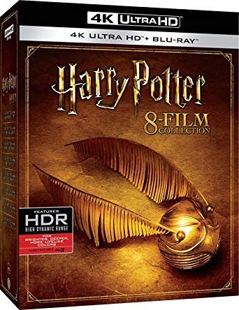 Harry Potter Complete 8 Films 4K UHD Collection (Imported Region Free 16 Disk Set with English DTS X)