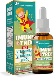 Imunitrix Kids (Vitamina C.+ D + Zinco) 30ml Sabor Morango Flora Nativa do Brasil