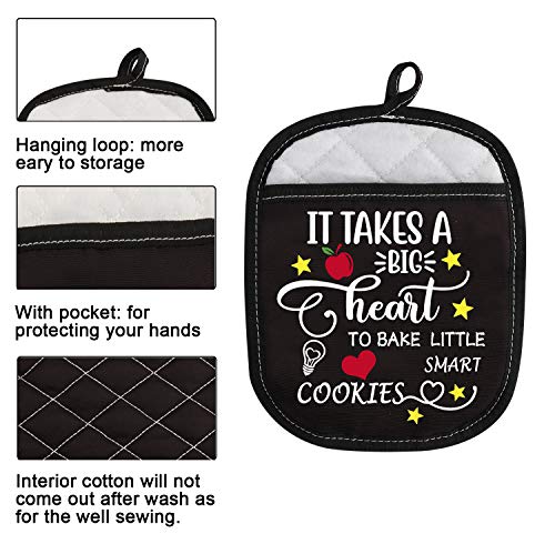 Oven Pads Pot Holder With Pocket For Teacher It Takes A Big Heart To Bake Little Smart Cookies (Bake Little Smart Cookies) #TOP2