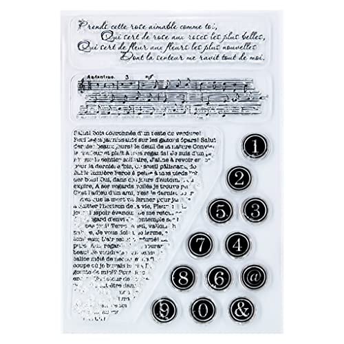 Ddoujoy Text Background Clear Stamps For Card Making Decoration And Diy Scrapbooking 3022416 #TOP5
