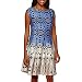 Julian Taylor Women's All Over Printed Fit and Flare Dress