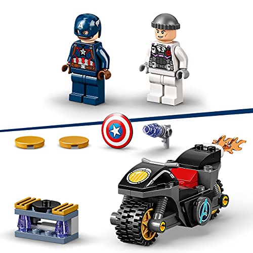 76189 Super Heroes Scontro tra Captain America e Hydra - Lego - Immagine 5