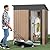 TRINEAR Outdoor Storage Shed 5x3 FT, Metal Storage Shed, Garden Shed with Sloping Roof and Door, Small Shed for Backyard Garden Patio Lawn Storage of Bikes, Grills, Supplies, Tools, Toys
