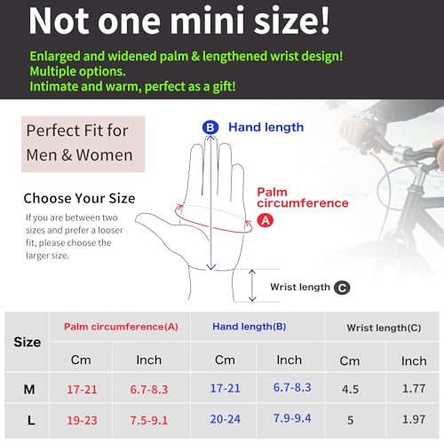 Origem Guantes Invierno Hombre termicos Mujer Guante Doble forro polar Lana Material de Punto tactiles, Guantes Estampados Bici Correr Aire Libre para Frio Conducir Deporte Dar Regalos - imagen 6