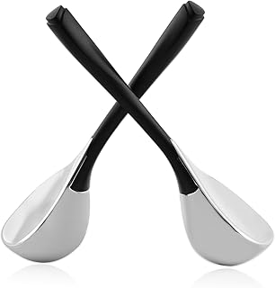 Lazzybeauty Ice Globes Cryo Sticks Facial Skin Care Tool, Stainless Steel Cooling Spa Globes Cold Roller with Storage Case, Spoon Shaped Massager Gifts for Ladies Mom Wife Girlfriend