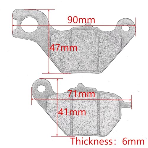 Plaquettes de frein Super Soco CU en alliage laiton durable - 6