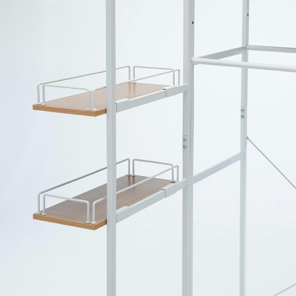 Amazon｜カインズ(CAINZ) 棚付きランドリーラック 幅60〜80cm 奥行71cm