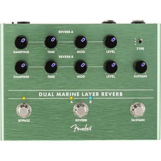 Fender® »DUAL MARINE LAYER REVERB« Pédale d’effet pour Guitare - Les Beatles, Paul McCartney, John Lennon, RIngo Starr, George Harrison Fender® »DUAL MARINE LAYER REVERB« Pédale d'effet pour Guitare – Image 5