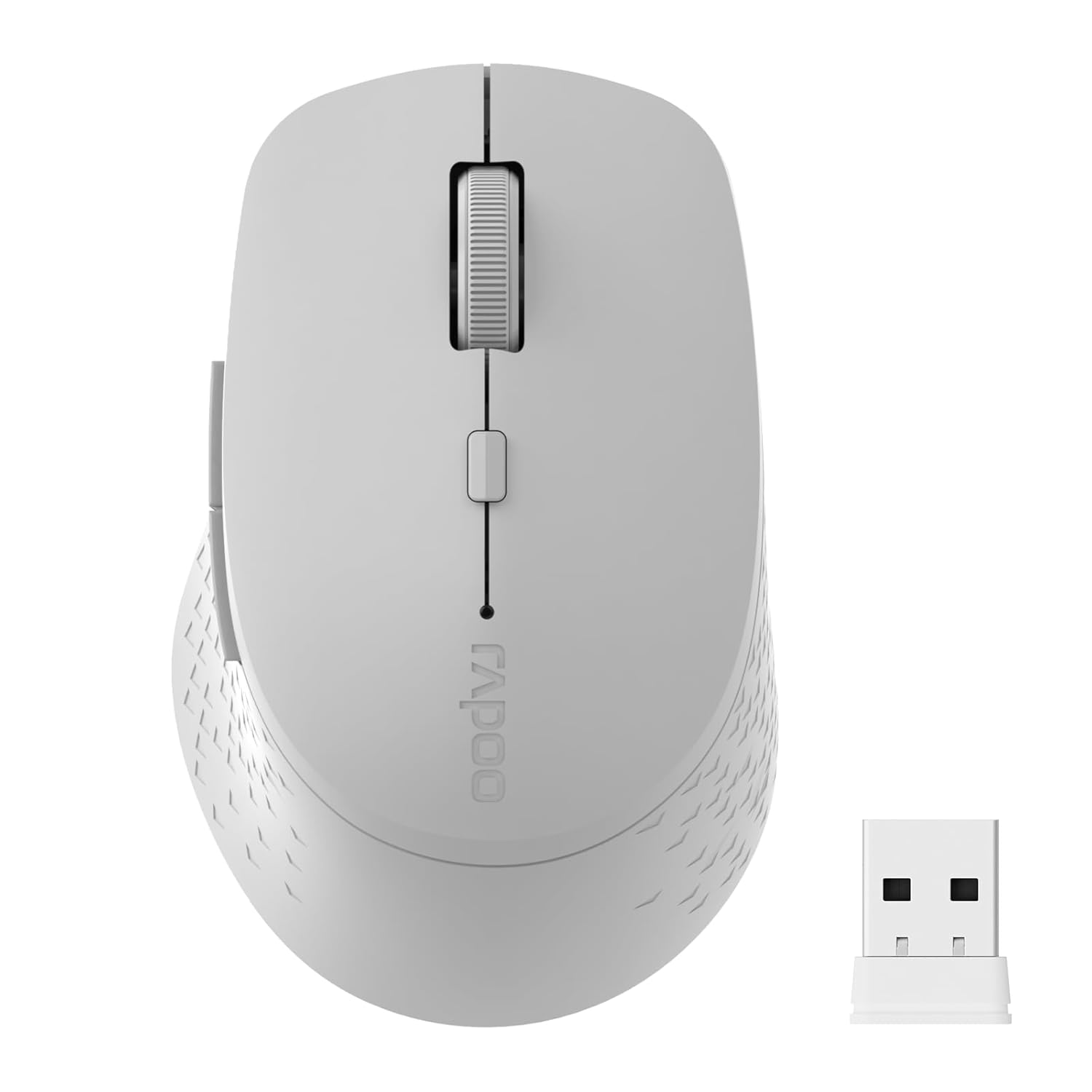 Rapoo M300G Silent Wireless Mouse Bluetooth Mouse for Laptop 2 4GHz with USB Receiver 2400 Adjustable DPI Optical