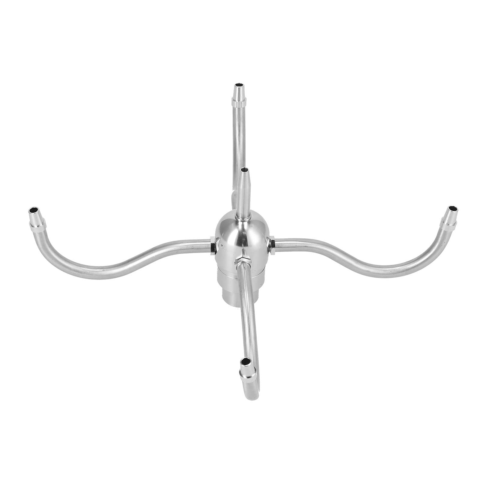 Boquilla de Aspersor Giratoria de Acero Inoxidable de 4 Brazos para Riego de Césped de Jardín, Boquilla de Fuente de Acero Inoxidable 304 para Paisaje Acuático Al Aire Libre, 16,5 X 16,5