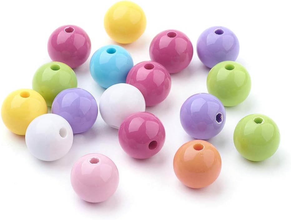 KISSITTY 500g/About 88pcs Random Mixed Color Transparent Acrylic Beads Heart Charm Spacers 25x28.5mm 1x1inch for DIY Jewelry Craft Making with 0.1inch Hole