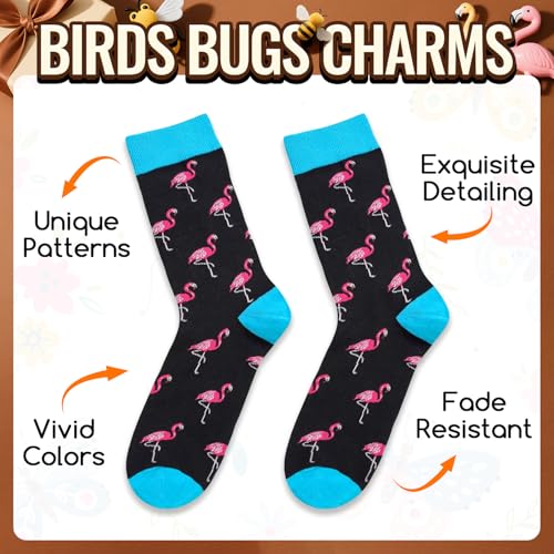 Cat Flamingo Goat Gifts - Novelty Crazy Silly Fun Farm Pet Animal Socks for Men4