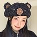 Shurhome Fashionable Bear Ear Berets Comfortable Hat Men's and Women's Berets for Various Occasion Unisex Fashion Accessory Beige
