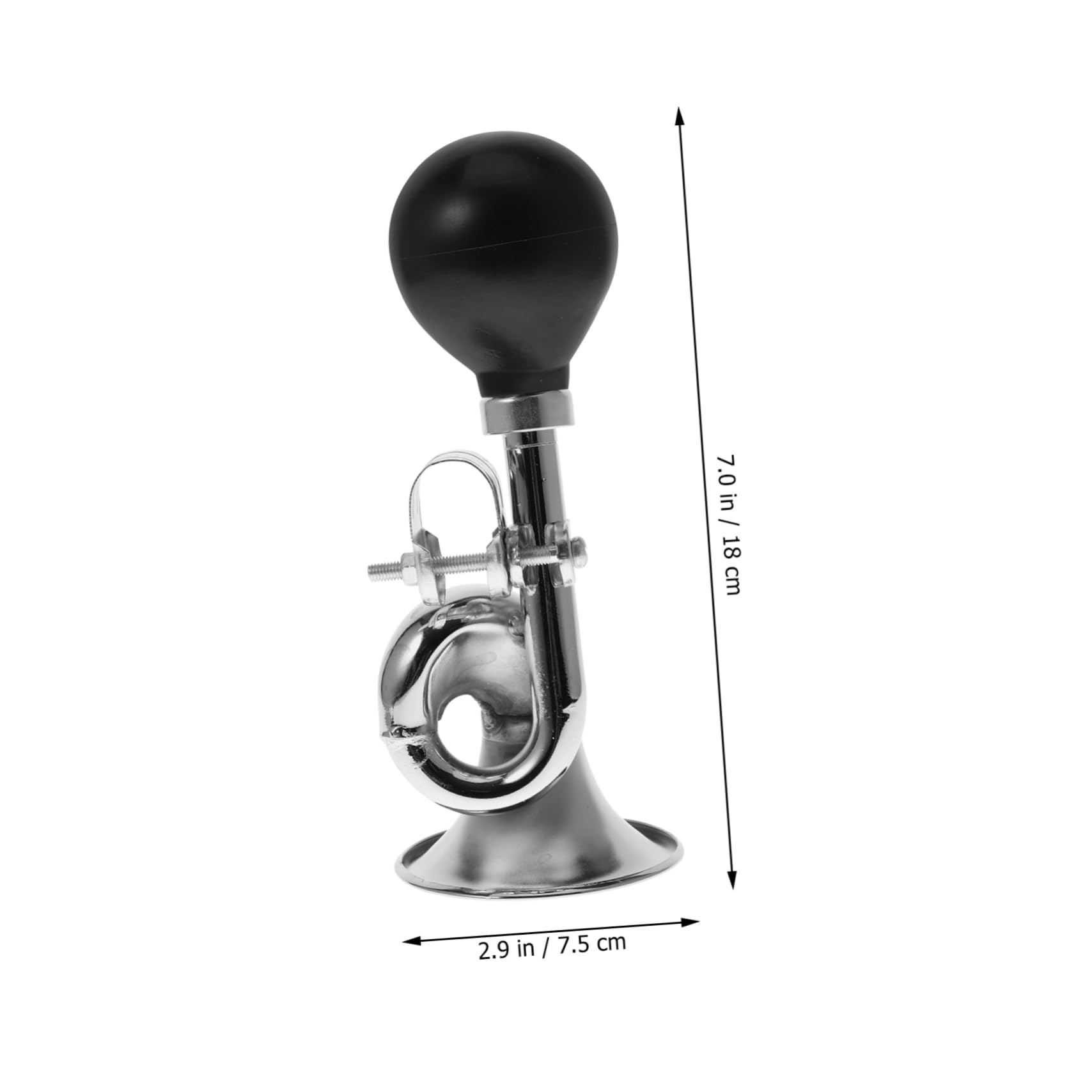 Abaodam Sonnette de vélo klaxon de clairon de vélo poignée klaxon Fort pour vélo honker Sonnerie de vélo Adultes Bike Horn Alarm klaxon d'accessoires de vélo Silver