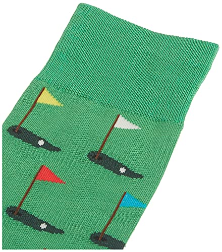 Hot Sox Men's Sports And Outdoors Series Novelty Casual Fashion Socks, Golf (Green), Shoe Size: 6-12 #TOP3