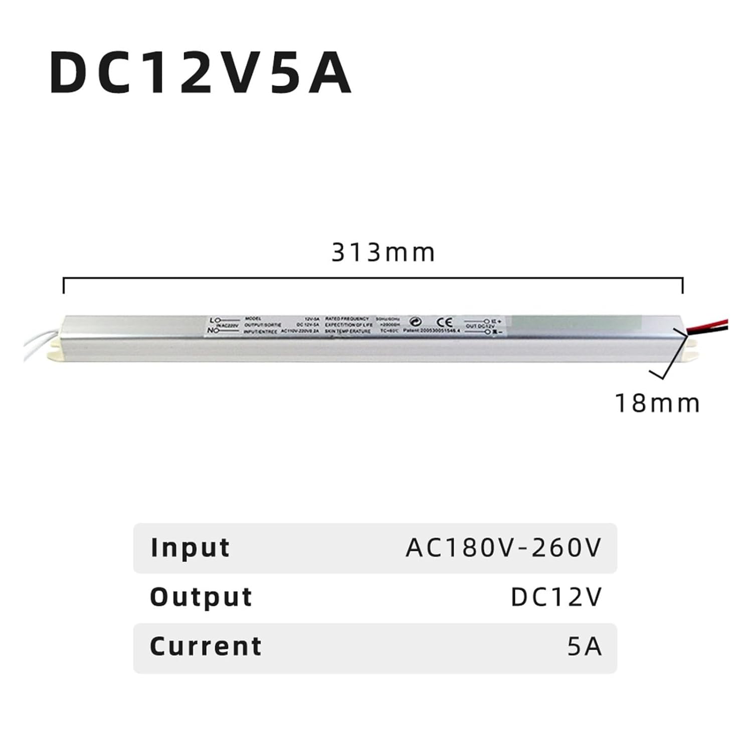 1PCS AC220V to DC12V Power Transformer LED Driver(2A)