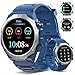 Reloj Inteligente Hombre, 1,39" Smartwatch con Llamadas Bluetooth, 110+ Modos Deportes Smart Watch, Podómetro/Monitoreo de Sueño/Pulsómetro, Impermeable IP68 Pulsera Actividad para Android iOS, Azul