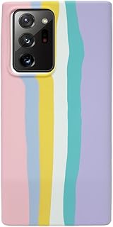 جراب سيليكون ملون لموبايل سامسونج جالاكسي نوت 20 الترا (بينك)، زهري