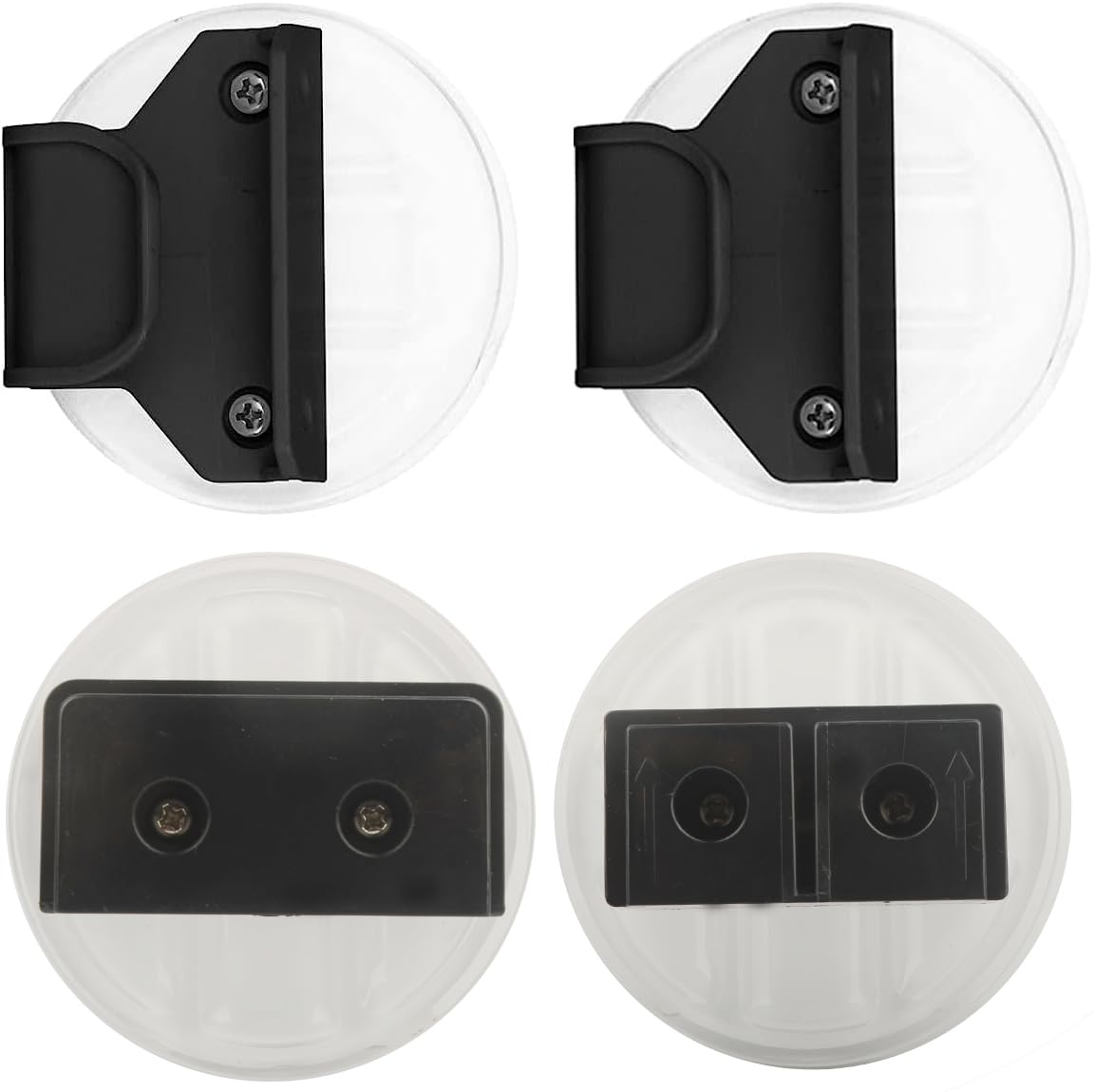 Puerta de Seguridad para Puerta de Escalera Extensible, Puerta de acrílico para escaleras para bebés, Accesorios sin Perforaciones 4 Piezas de Accesorios para Puertas (Instalación sin Agujeros)