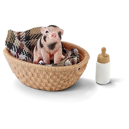 Schleich - 42294 - Mini Cochon avec Biberon -
