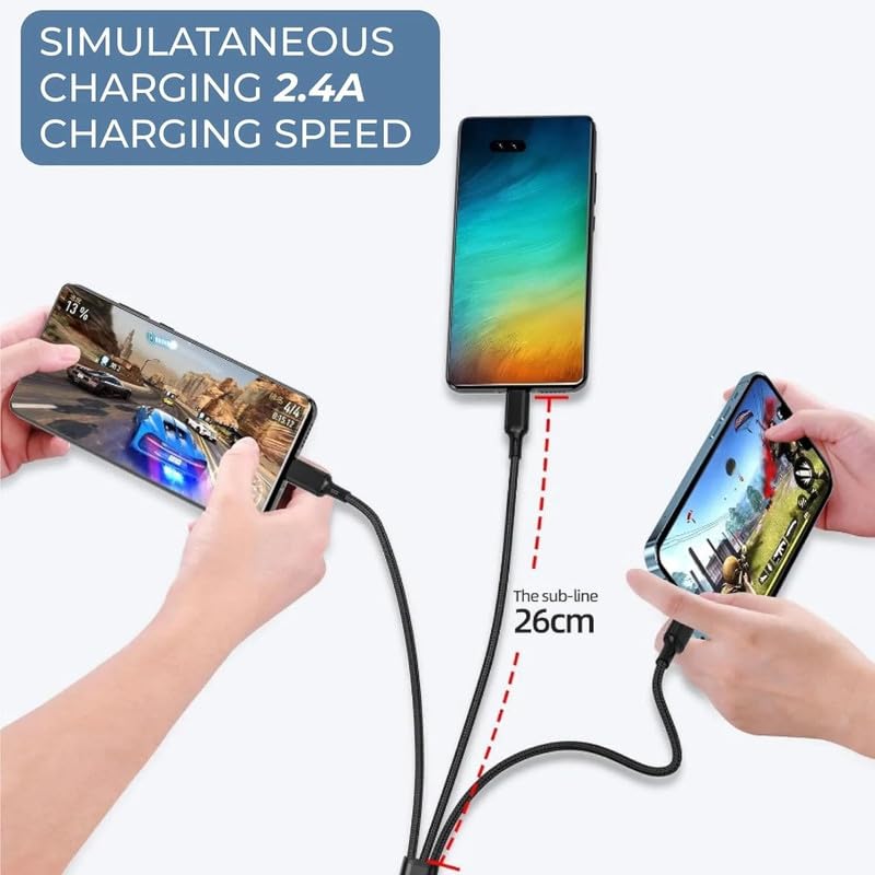 Image of Realme 65W Super Vooc Charge, Data Sync Fast Charging Type-C Cable Compatible for Realme XT, Realme XT 730G, Realme X2, Realme C12, Realme 6 Pro, Realme Narzo 20A, Realme 7, Realme 7 Pro -UBB-5in1