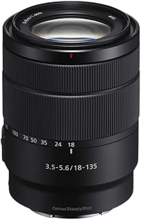 Sony SEL18135 Objetivo Zoom APS-C,18-135 mm F3.5-5.6, compacto y ligero con OSS, montura E, Ideal para viajes, uso diario y vídeo (compatible con ZV-E10, A6400, A6700)