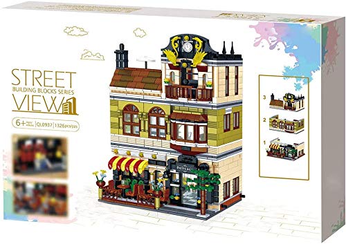 LAKIOMZ Modular Haus Bausets, 4 in 1 Architektur Bauset, 5150 Teile Blöcke und 12 Minifiguren, Kompatibel mit LEGO – Bild 8