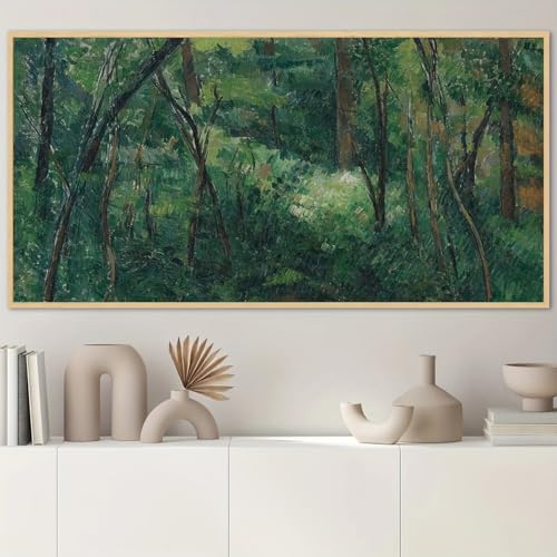 Décoration murale salon élégante avec toile paysage style peinture à l'huile