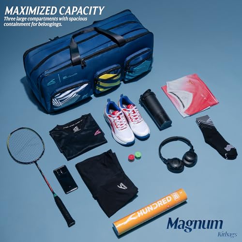 Image of Hundred Magnum Kit Bag | Large Capacity | Tough Polyester Build | Multi-Compartment Storage | Shoe Section | Comfortable Carry |Spacious Sports & Travel Gear Bag |Durable Material