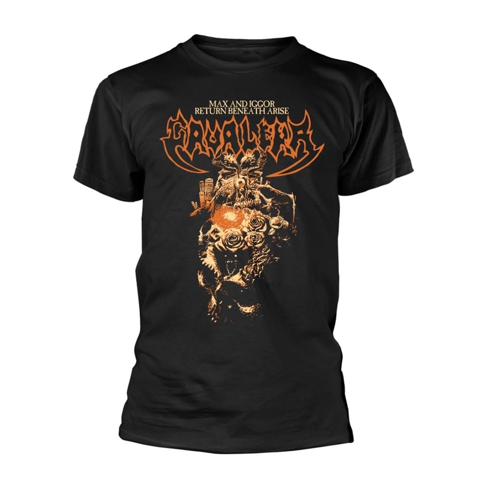 Plastic Head Cavalera 'Beneath Arise' Black T-Shirt (UK, Alpha, XL, Regular, Regular, Black)