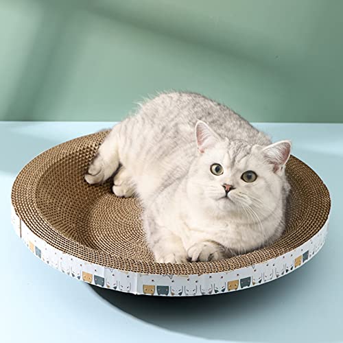 Cartão Para Arranhar Gatos, Cama Para Arranhar Gatos, Almofada Redonda Ondulada Para Arranhar Gatos