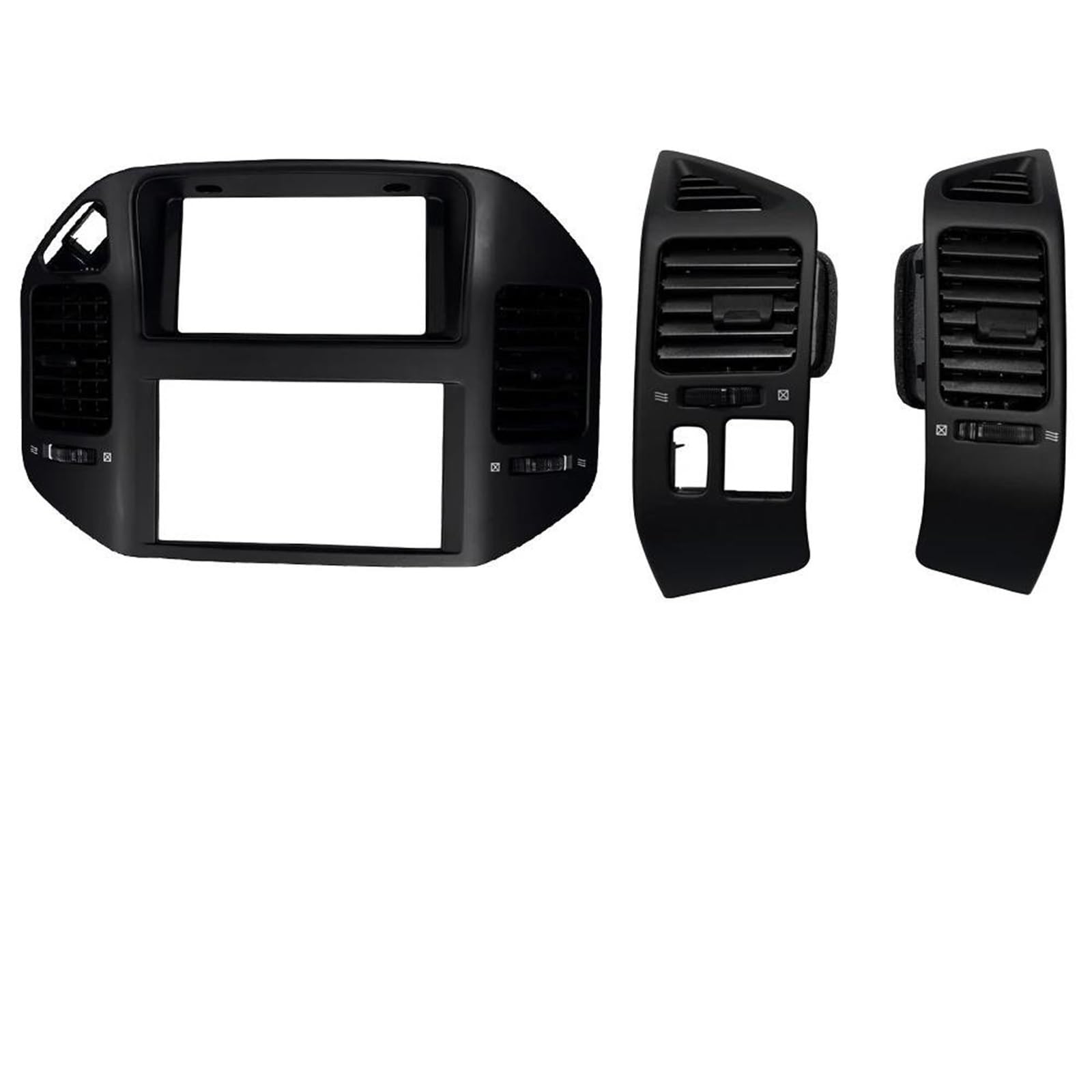 Noheeu Front 3Pcs Air Vent Panel For Car 1Pcs Air Conditioner Outlet Vents For Mitsubishi For Pajero V73 V77 2001-2006 Conditioning(Front 3Pcs)