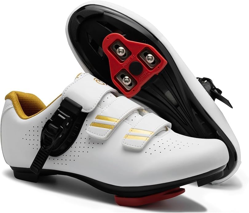 Cycling Shoes for Men Women Compatible with Peloton Bike, Indoor Spin Shoes with Pre-Installed Delta Cleats, Comfortable & Safe Unisex Outdoor Road Cycling Shoes