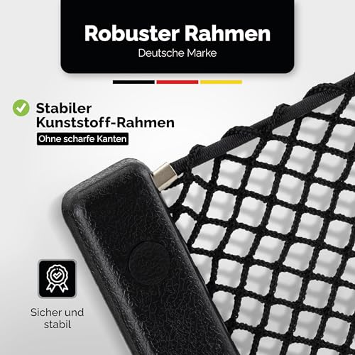 Vicera Aufbewahrungsnetz Wohnmobil mit Rahmen 3 Stück - Stabiles Ablagenetz Camper, Gepäcknetz für Ordnung im Auto