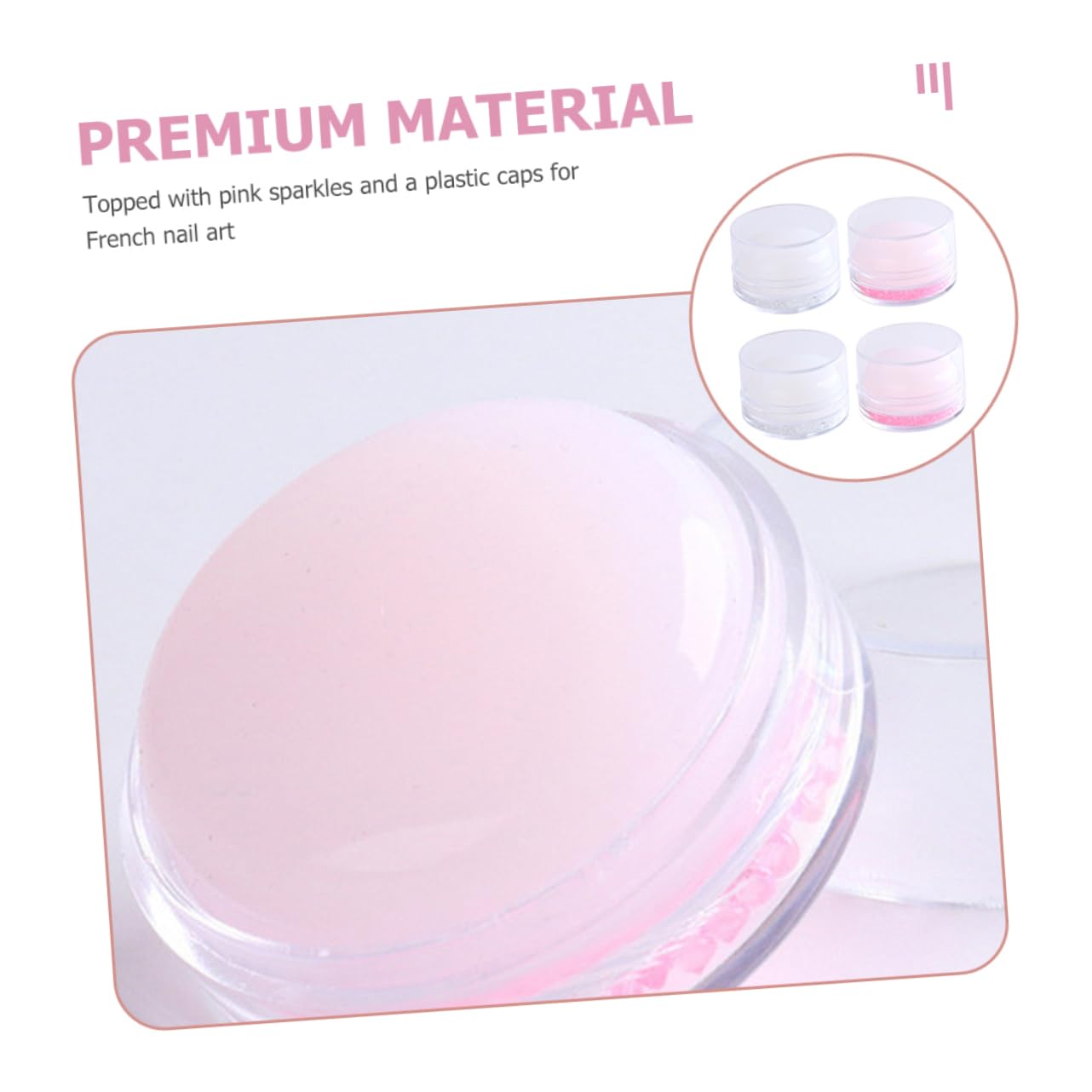 Silicone Nail Art Stampers Set of 4 Manicure Transfer Printing Tools for DIY Nail Art Includes Scraper for Home Salon and Professional Use