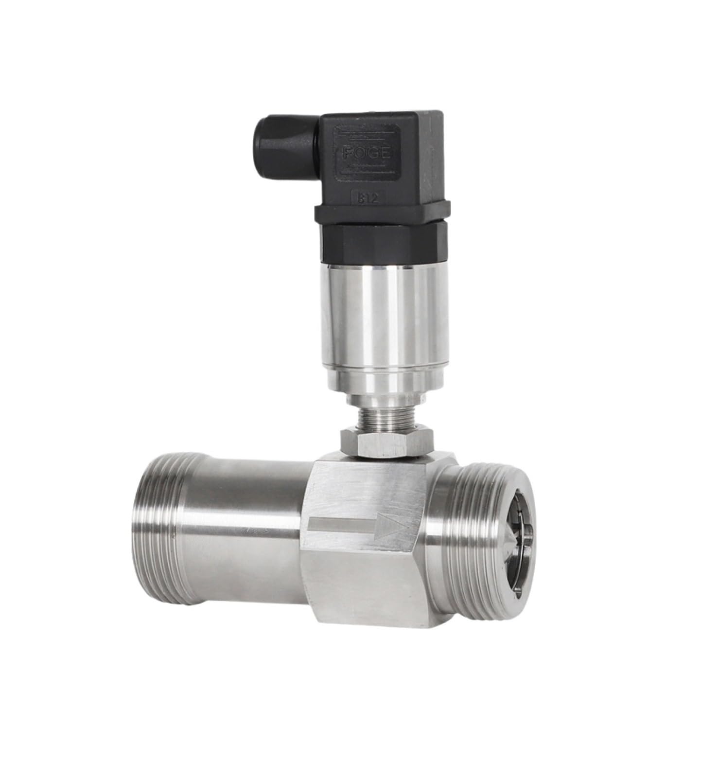 QfUxYYSLD Liquid Turbine Flowmeter Stainless Steel Pulse Output Oil Methanol Pure Water Industrial Flow Sensor Thread Type(DN32)