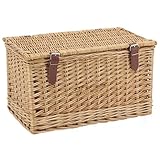 Ce coffre en osier buff marron est un choix élégant pour le rangement Sa texture naturelle et sa couleur neutre s'intègrent parfaitement dans n'importe quel décor, ajoutant une touche de chaleur et de style à votre intérieur Il est idéal pour stocker des couvertures, des jouets ou des vêtements, tout en restant décoratif