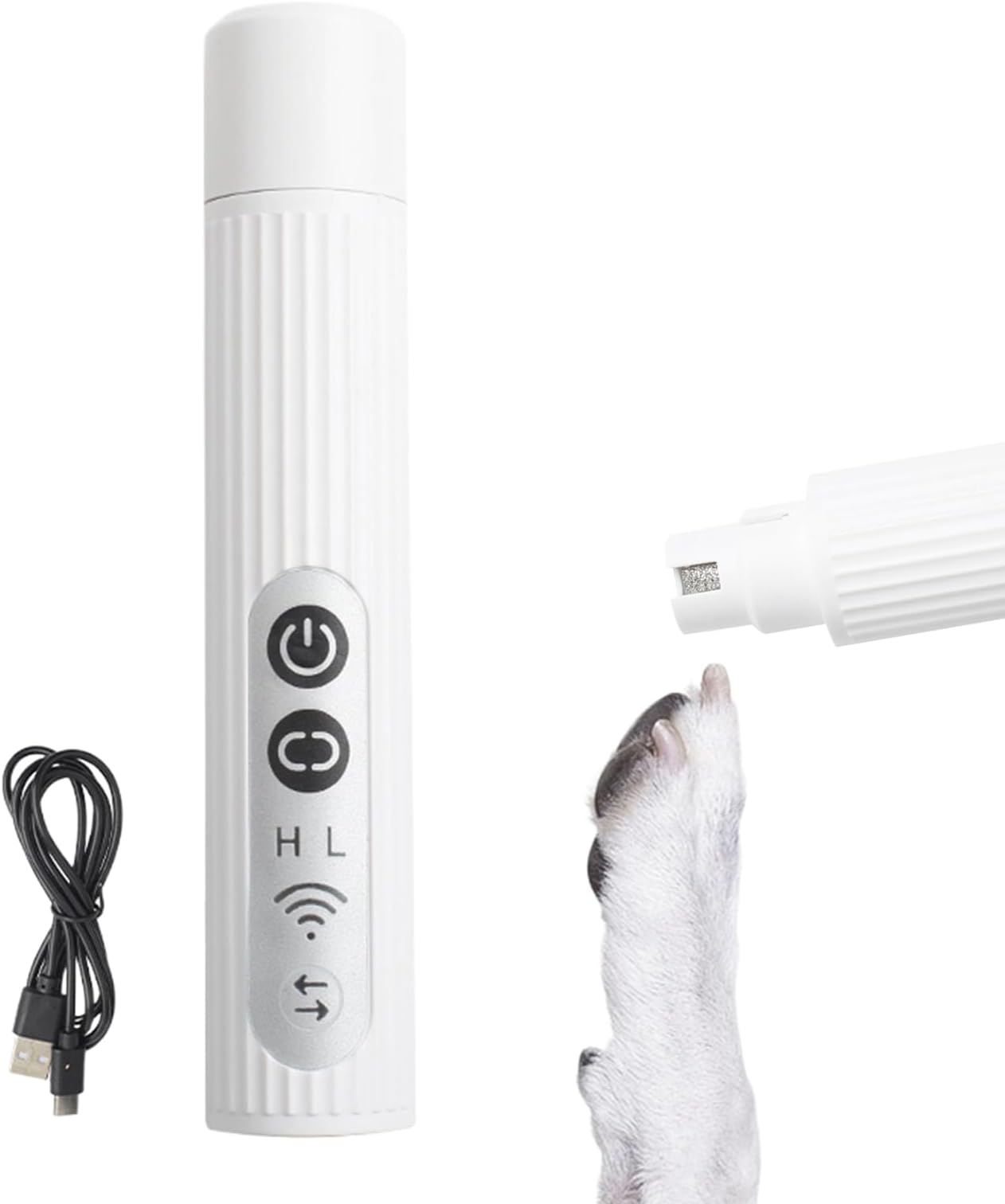 Electric Dog Nail,Rechargeable 500mAh 3 Modes Portable Nail with LED Light - Care Tool for Small Pet Paws | for Pet Lovers and Family