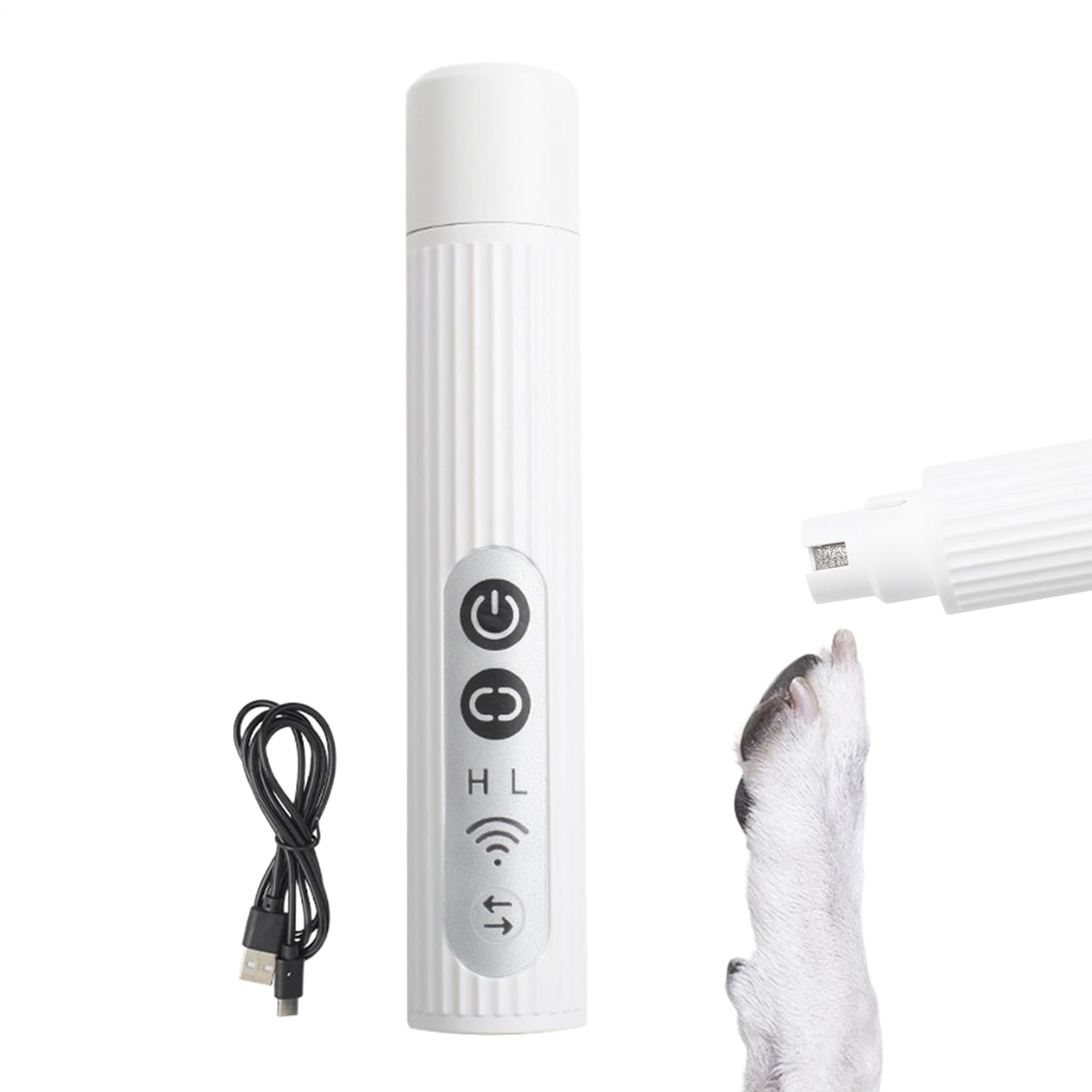 Electric Dog Nail,Rechargeable 500mAh 3 Modes Portable Nail with LED Light - Care Tool for Small Pet Paws | for Pet Lovers and Family