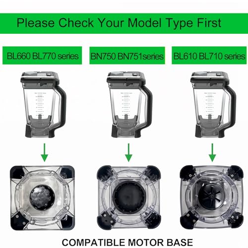 Image of Replacement Parts Compatible with Ninja Blender - 72oz Pitcher with Locking Lid, Vaso de Licuadora Ninja Blenders Cups Compatible with4rfwefddd